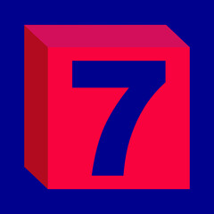 Box Logo Vector Design By Number 7