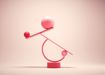 Geometrical elements on balance. Impossible equilibrium.