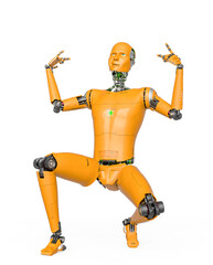 almost human cyberman is doing a gangster hiphop pose