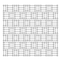 Black technology on the white background. Cyberpunk background. SCIFI.