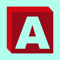 Box Logo Vector Design With Letter A