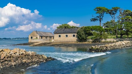 Berder island, in Brittany, in the Morbihan gulf