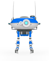 floating robot in white background