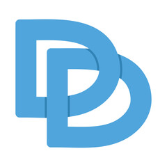 D Letter Logo Design, Alphabet D letter logo template vector illustration