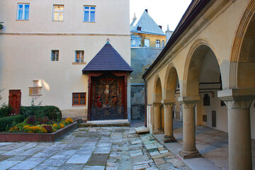 Fototapeta na wymiar Armenian Cathedral in Lviv, Ukraine