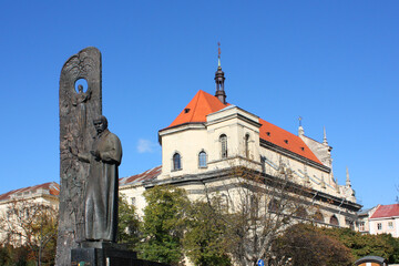 Monument to Taras Shevchenko in Lviv, Ukraine