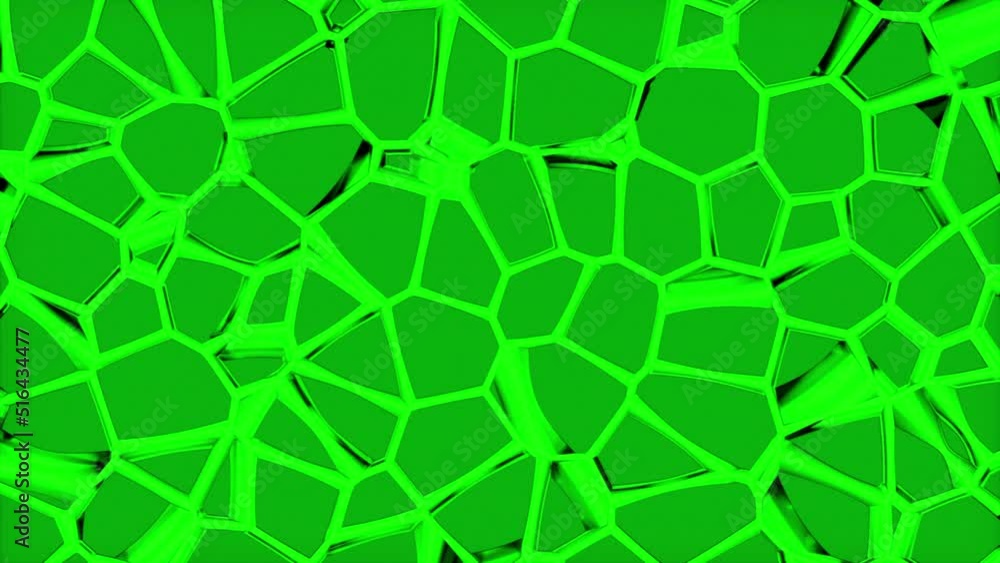 Poster mosaic background with moving mirror squares. design. beautiful mirror cells move on surface. backgr
