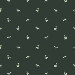 pattern with fox, fox seamless pattern, animal pattern, AOP
