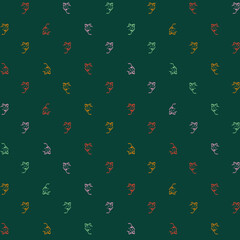 seamless pattern with fox, AOP design with fox