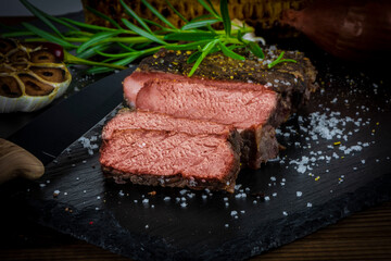 Barbecue Rib Eye Steak or rump steak