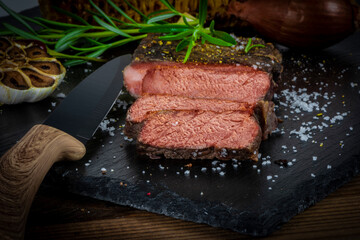 Barbecue Rib Eye Steak or rump steak