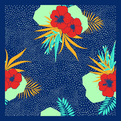 abstract floral design, seamless floral design