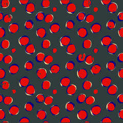 seamless pattern with multi-color dots