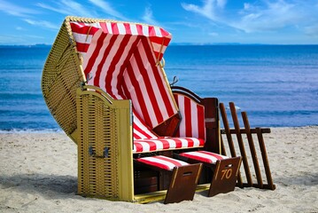 Beach chairs on Timmendorfer Strand