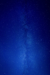 The trailing stars of the Milky Way in the night sky