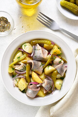 Herring and potato salad