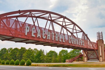 Peachtree Corners sign in Norcross Georgia