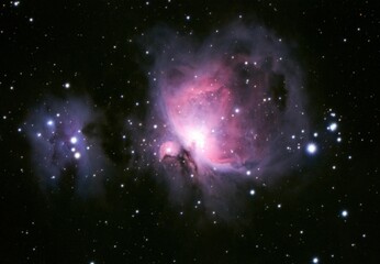 Orion Nebula with stars and space dust