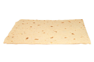 Lavash pita traditional bread isolated on the white background