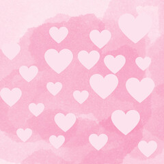 pink background with hearts