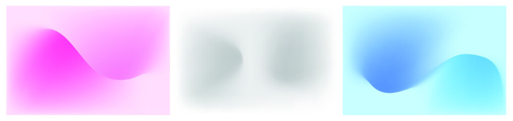 Set of Liquid fluid design of colourful pastel abstract vector blend background for graphic template