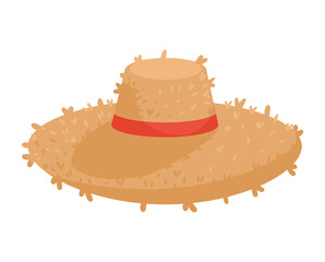 straw hat farmer accessory