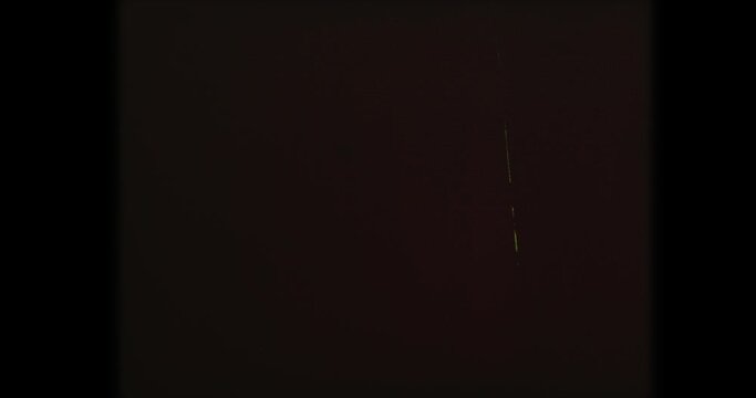 Super 8 mm film counter leading the start of an old movie