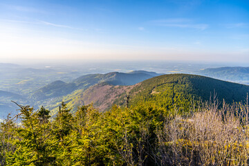 Panoramic view of Beskid Mountains