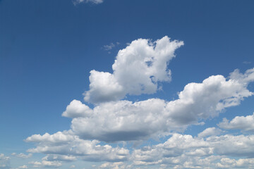 Sky background with beautiful clouds. Landscape with clouds.
