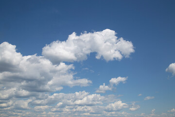 Sky background with beautiful clouds. Landscape with clouds.