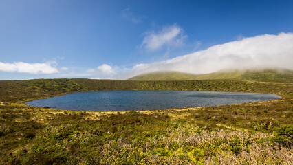 Lagoa Rasa in Flores island, Azores, Portugal