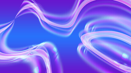 Abstract purple background with luminous lines
