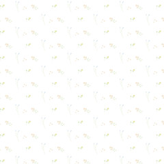 〘 ベクター 〙小花のナチュラルパターン イラスト