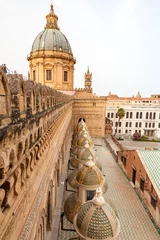 Zelfklevend Fotobehang Palermo cathedral city palermo sicily italy in summer