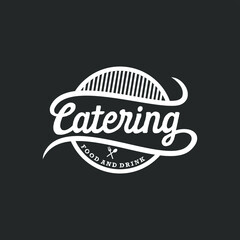 catering emblem vector logo design