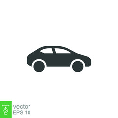 Fototapeta premium Car monochrome icon set. Simple solid style. Pictogram, silhouette, automotive, black, shape, flat sign, symbol, vehicle concept. Vector illustration isolated on white background EPS 10