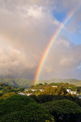 Rainbow and Showers Above the Valley.