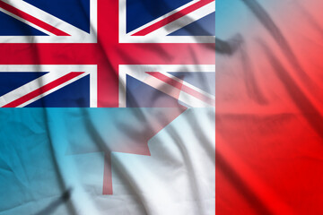 Tuvalu and Canada government flag transborder contract CMR TUV
