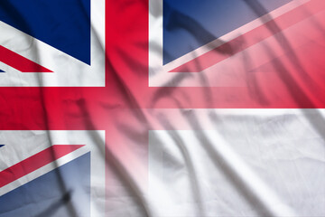 England and Singapore state flag international negotiation SGP GBR