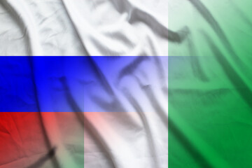 Russia and Nigeria official flag international contract NGA RUS