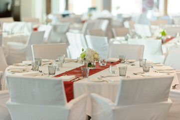 empty glass water on the table
