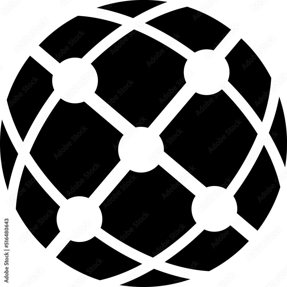 Poster global technology or social network vector icon on white background..eps