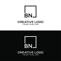 Creative letter bn logo design vektor