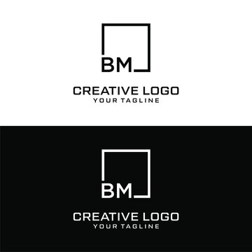 Creative Letter Bm Logo Design Vektor