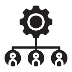 Social Ad Reach glyph icon