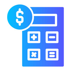 Accounting gradient icon