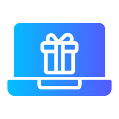 Gift gradient icon