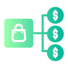 planning marketing gradient icon