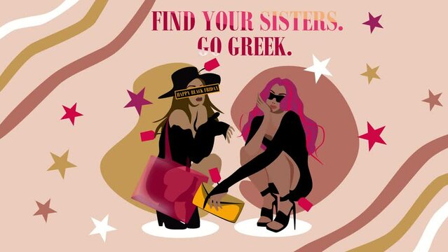 sisters, girls, fashion, trend, style, motion picture, cartoon, animation greek, go greek, find your sisters