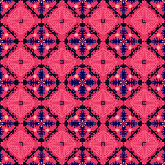 Garden Nature Seamless Pattern Floral Background Damask Aboriginal Ornament Art